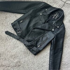 Victoria’s Secret faux leather pebbled motorcycle jacket